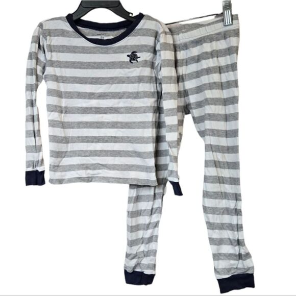 Carter's Boys 5T Stripe Knit Pajamas Sleep Set Lounge wear Matching Toddler PJs - Picture 1 of 7
